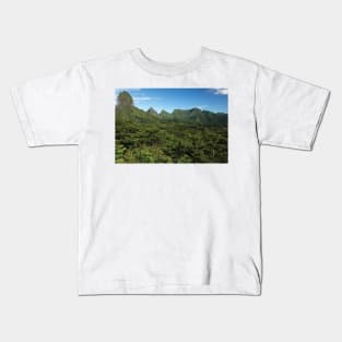 View Of Mountain Peaks Kids T-Shirt